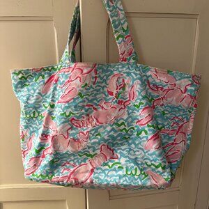 Lilly Pulitzer Tote in Lobstah Roll Print
